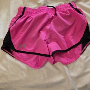 Under Armour Pink and Black Athletic Shorts